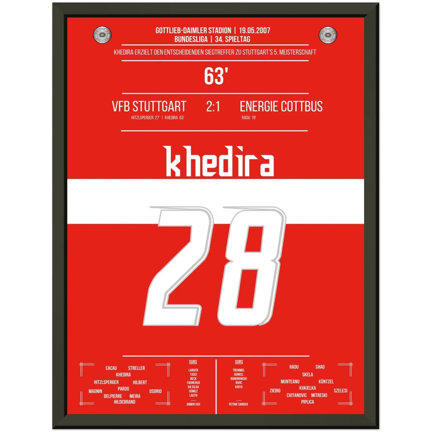 Khedira köpft Stuttgart zur Meisterschaft 2007