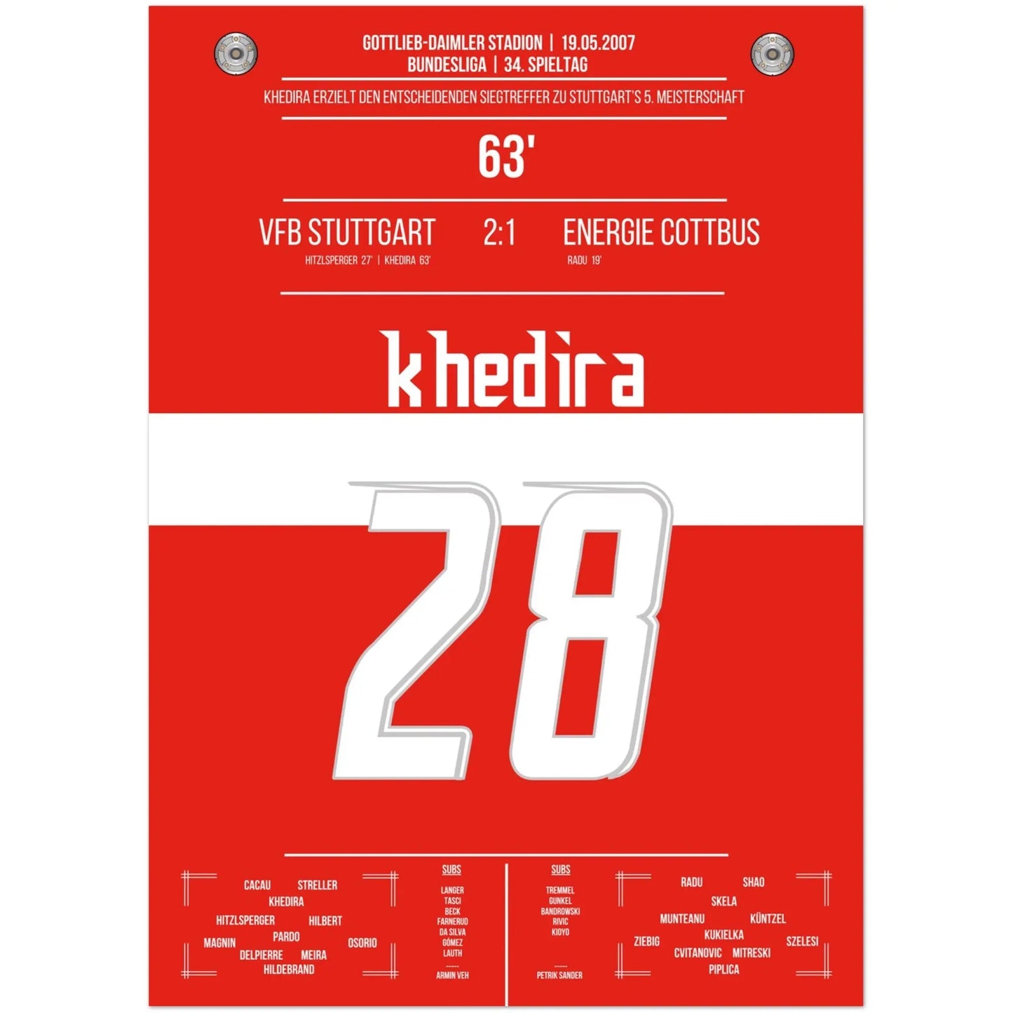 Khedira köpft Stuttgart zur Meisterschaft 2007