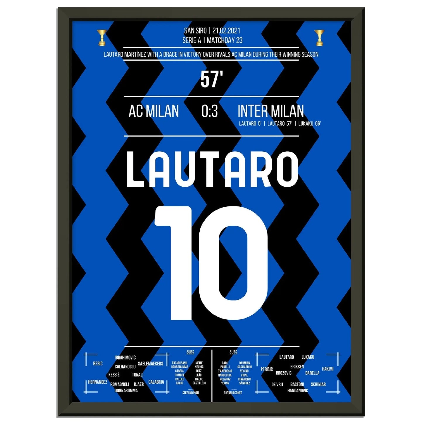 Lautaro's Tor beim Sieg im Derby auf dem Weg zum ersten Scudetto nach 11 Jahren