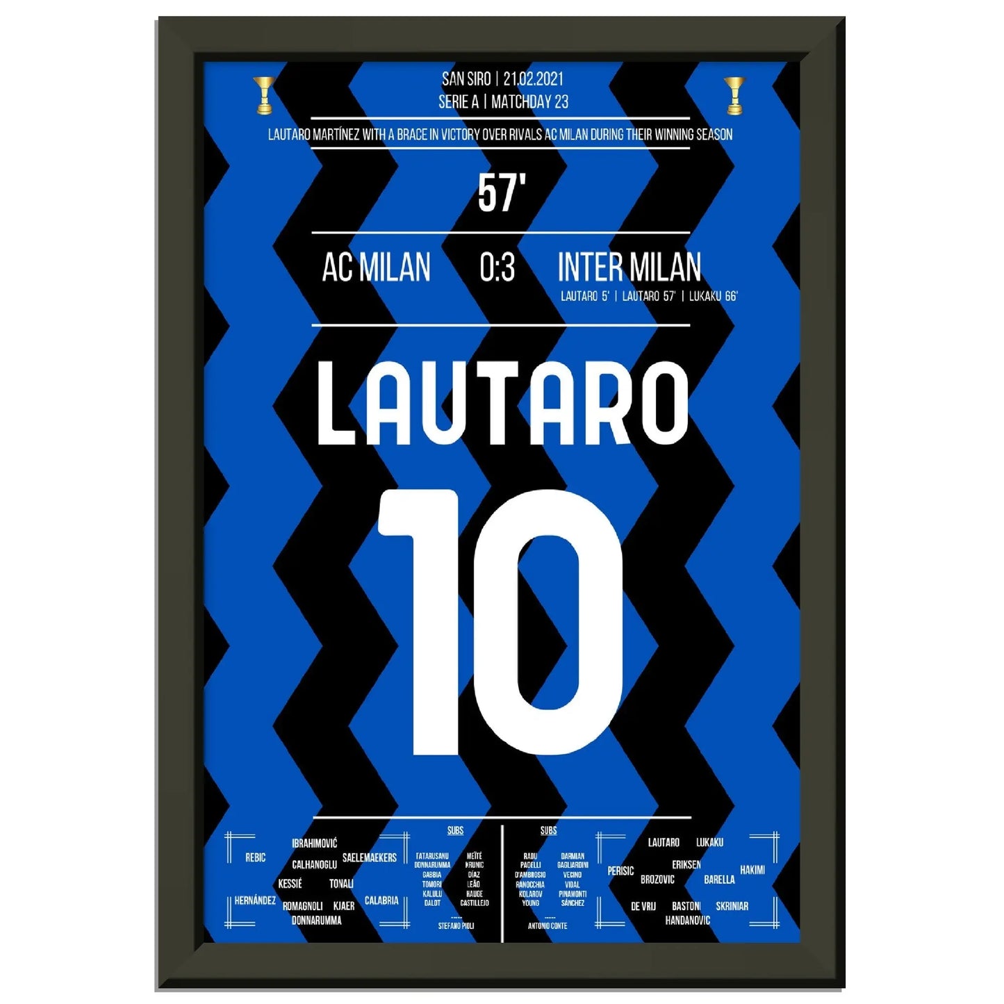 Lautaro's Tor beim Sieg im Derby auf dem Weg zum ersten Scudetto nach 11 Jahren