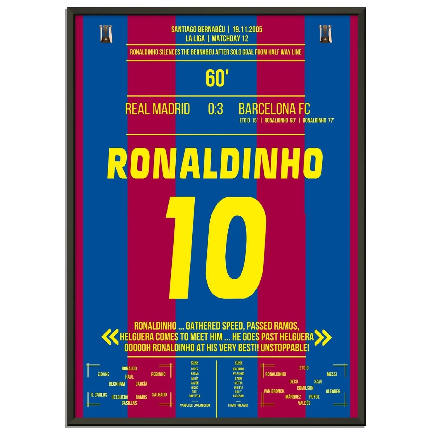 Ronaldinho's Solo Tor im Bernabeu in 2005
