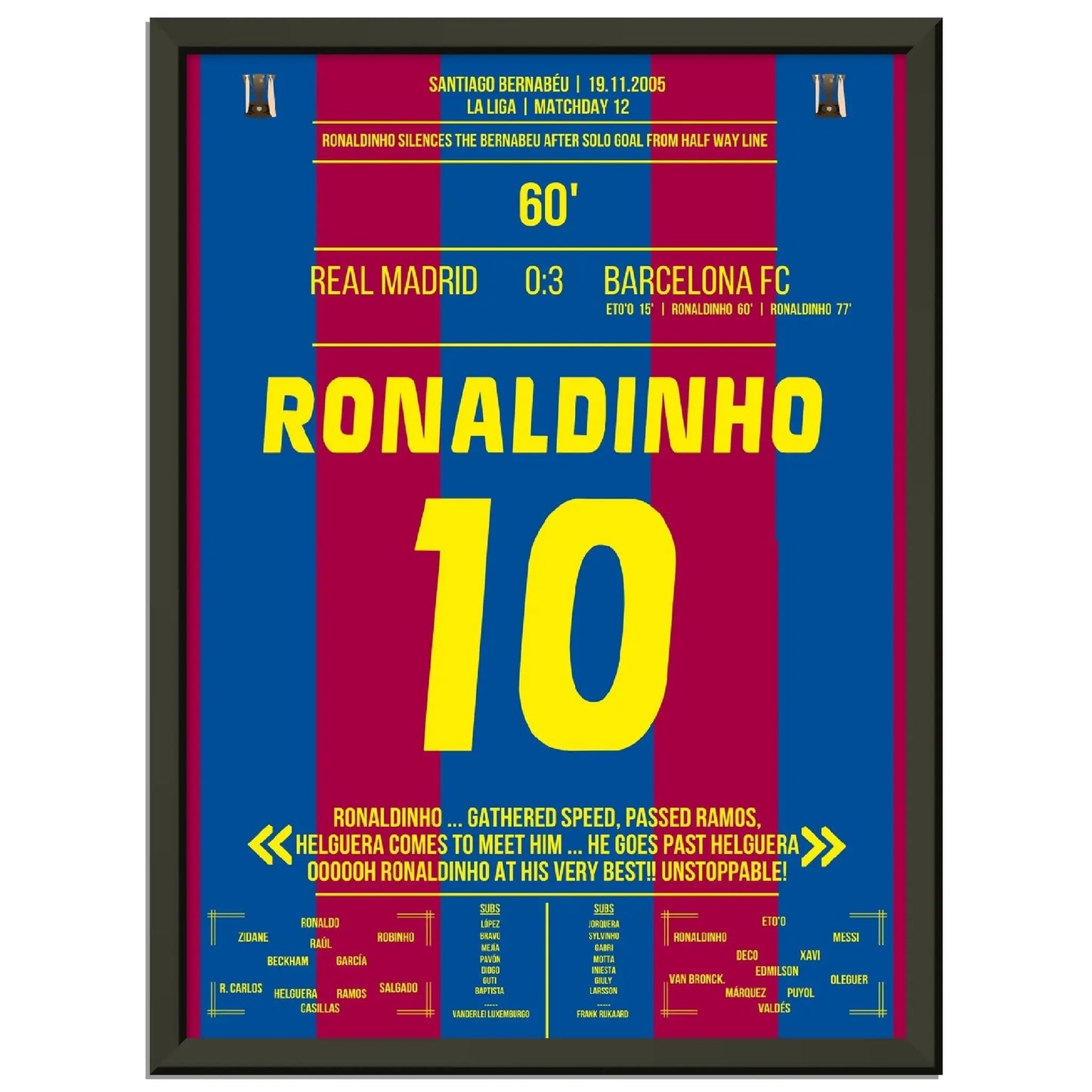 Ronaldinho's Solo Tor im Bernabeu in 2005