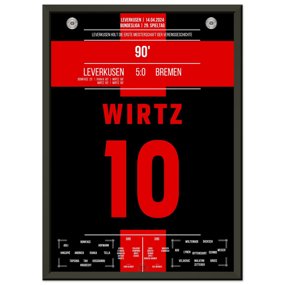 Leverkusen holt sich den ersten Meistertitel der Vereinsgeschichte