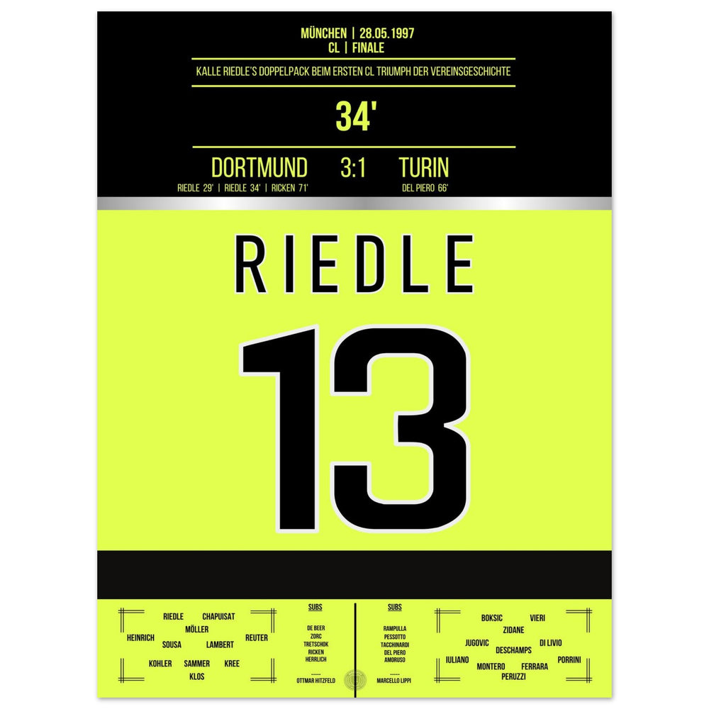 Riedle's Doppelpack im CL Finale 1997