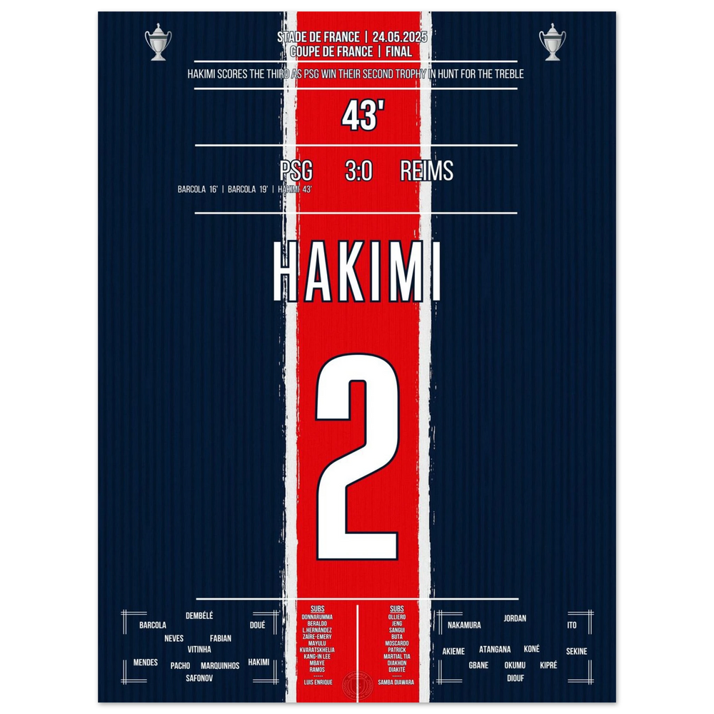 <tc>Hakimi marca y el PSG también gana la Copa de Francia.









</tc>