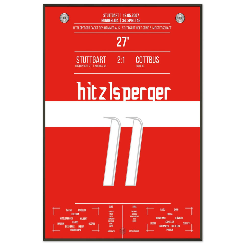 Hitzlsperger's hammer during Stuttgart's championship win in 2007
