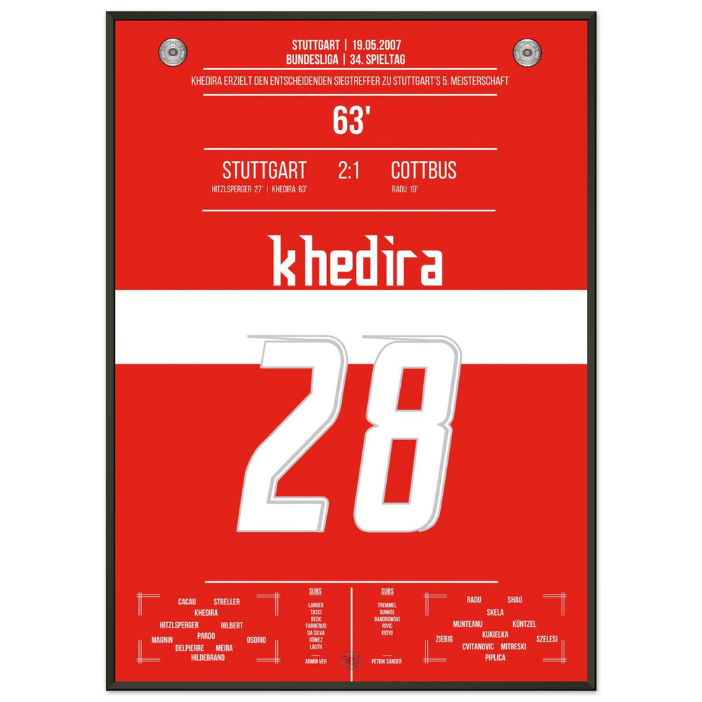 Khedira heads Stuttgart to the championship in 2007.