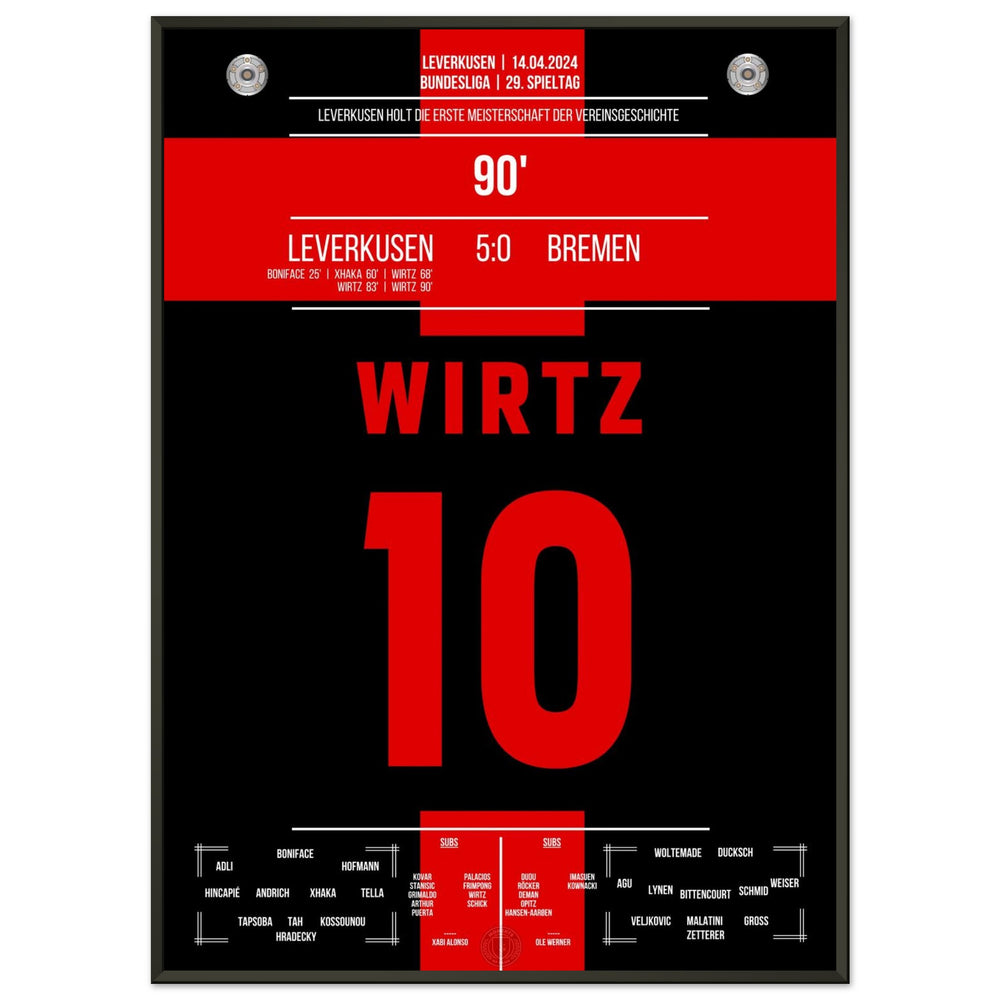 Leverkusen holt sich den ersten Meistertitel der Vereinsgeschichte