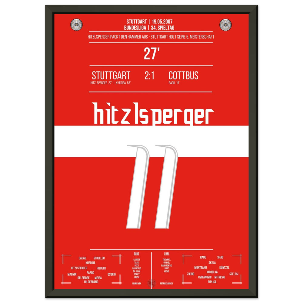 Hitzlsperger's hammer during Stuttgart's championship win in 2007