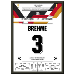 Il rigore di Brehme contro l'Argentina nella finale dei Mondiali del 1990