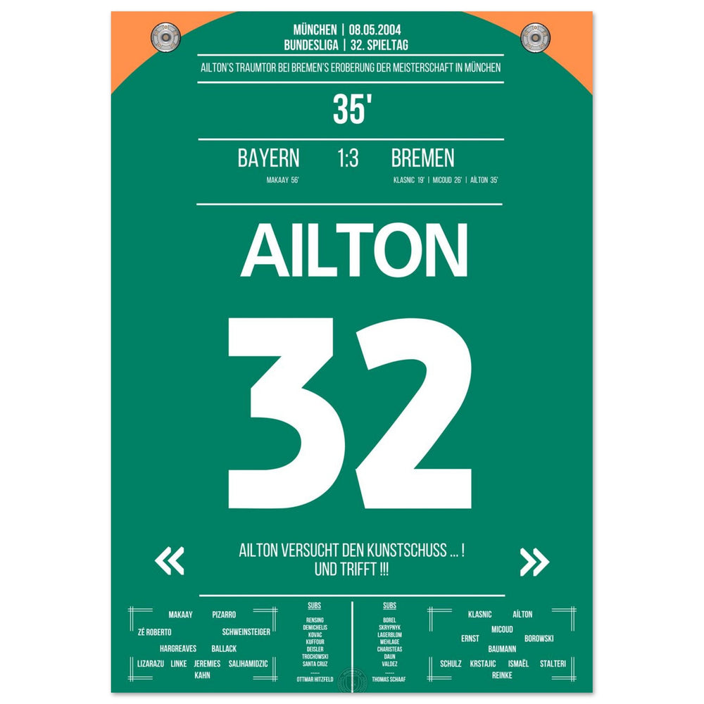 Ailtons Traumtor zur Meisterschaft in München