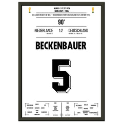 Beckenbauer leads Germany to their second World Cup title in 1974.
