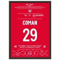 Coman cabecea <tc>Bayern</tc> para la victoria en la final contra París.