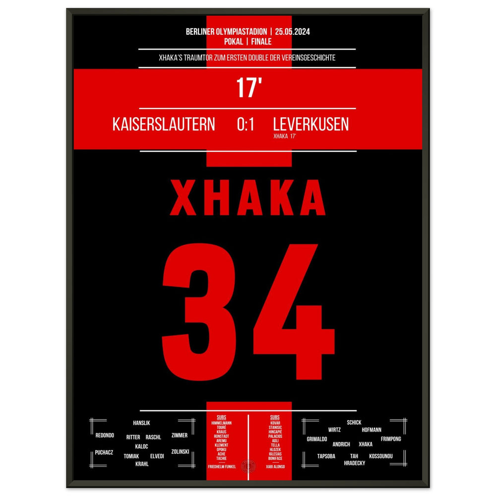 Xhaka's Traumtor bei Leverkusens erstem Double der Vereinsgeschichte
