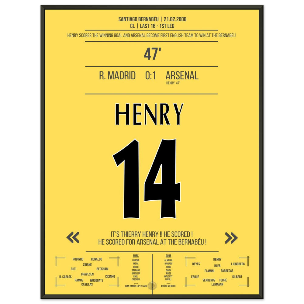 Gol solista leggendario di Thierry Henry al Bernabeu 2006