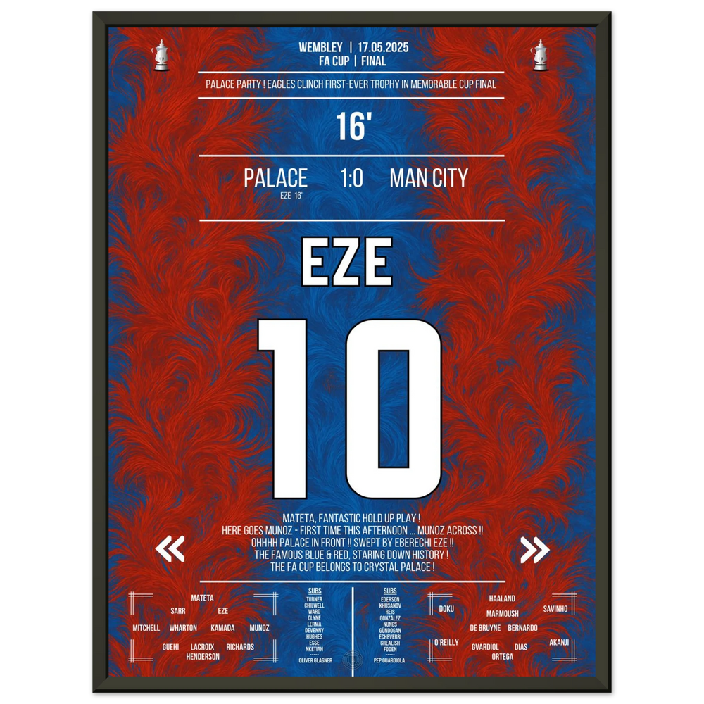 Eze fires Palace to their first-ever cup triumph in club history