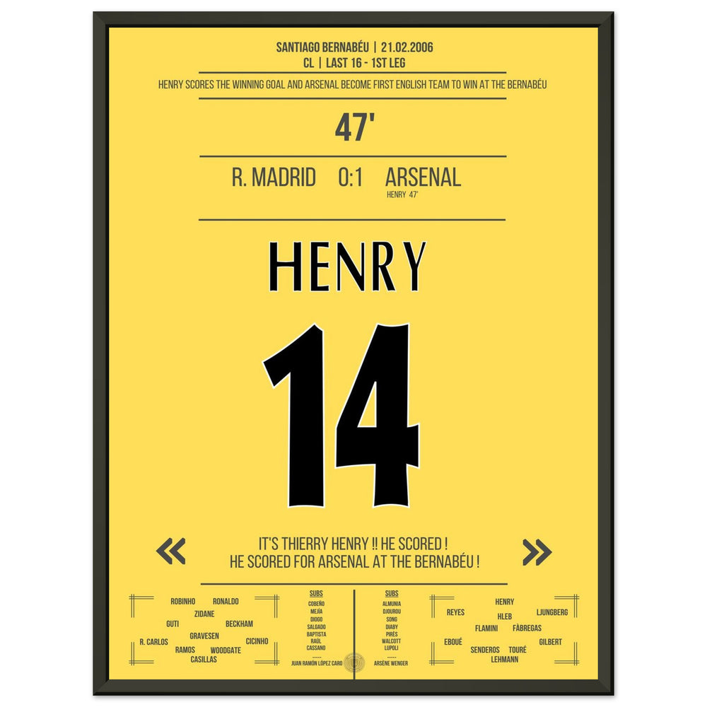 Gol solista leggendario di Thierry Henry al Bernabeu 2006