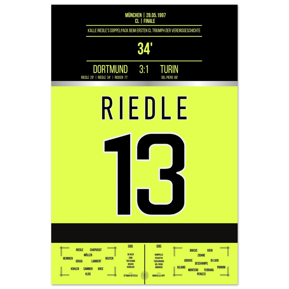 Riedle's Doppelpack im CL Finale 1997