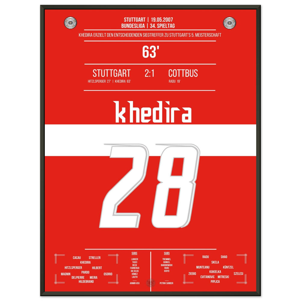 Khedira heads Stuttgart to the championship in 2007.
