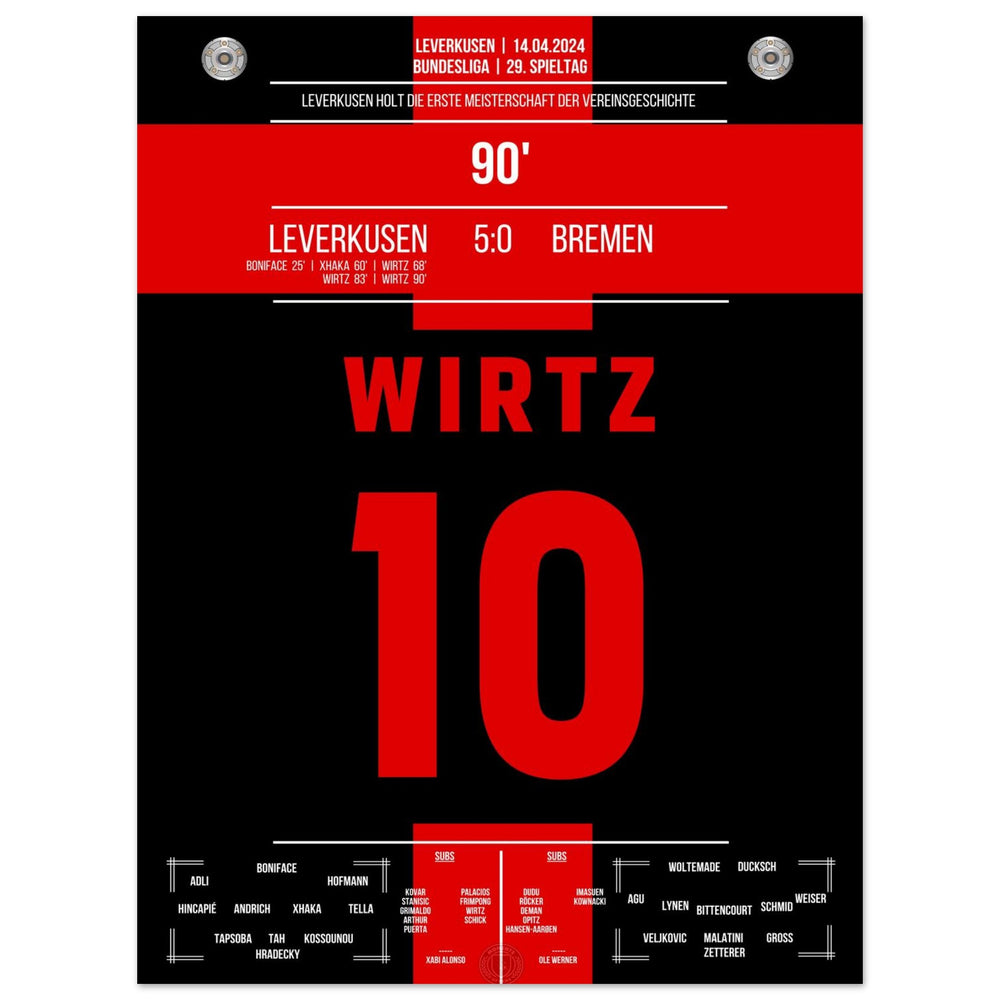 Leverkusen holt sich den ersten Meistertitel der Vereinsgeschichte