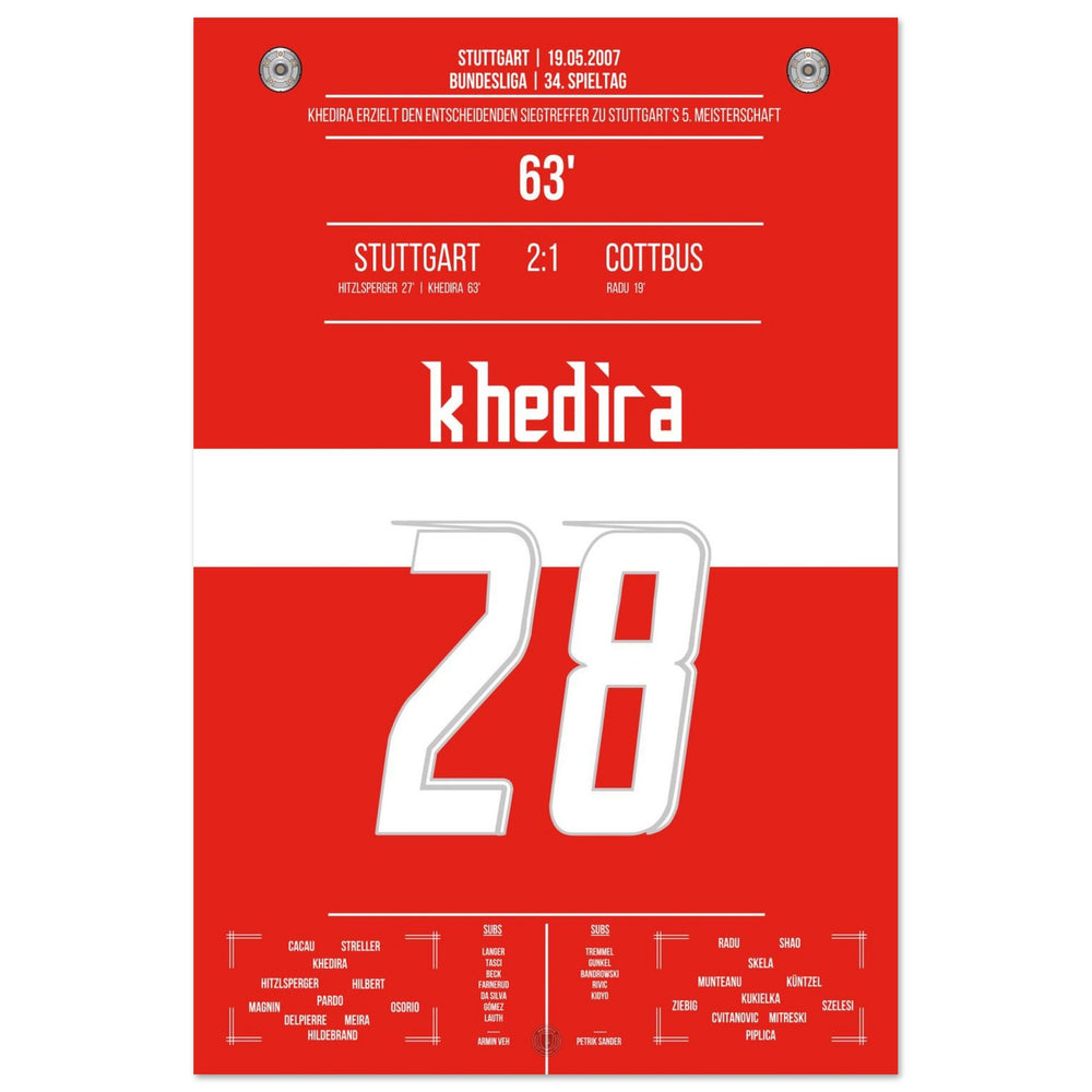 Khedira heads Stuttgart to the championship in 2007.