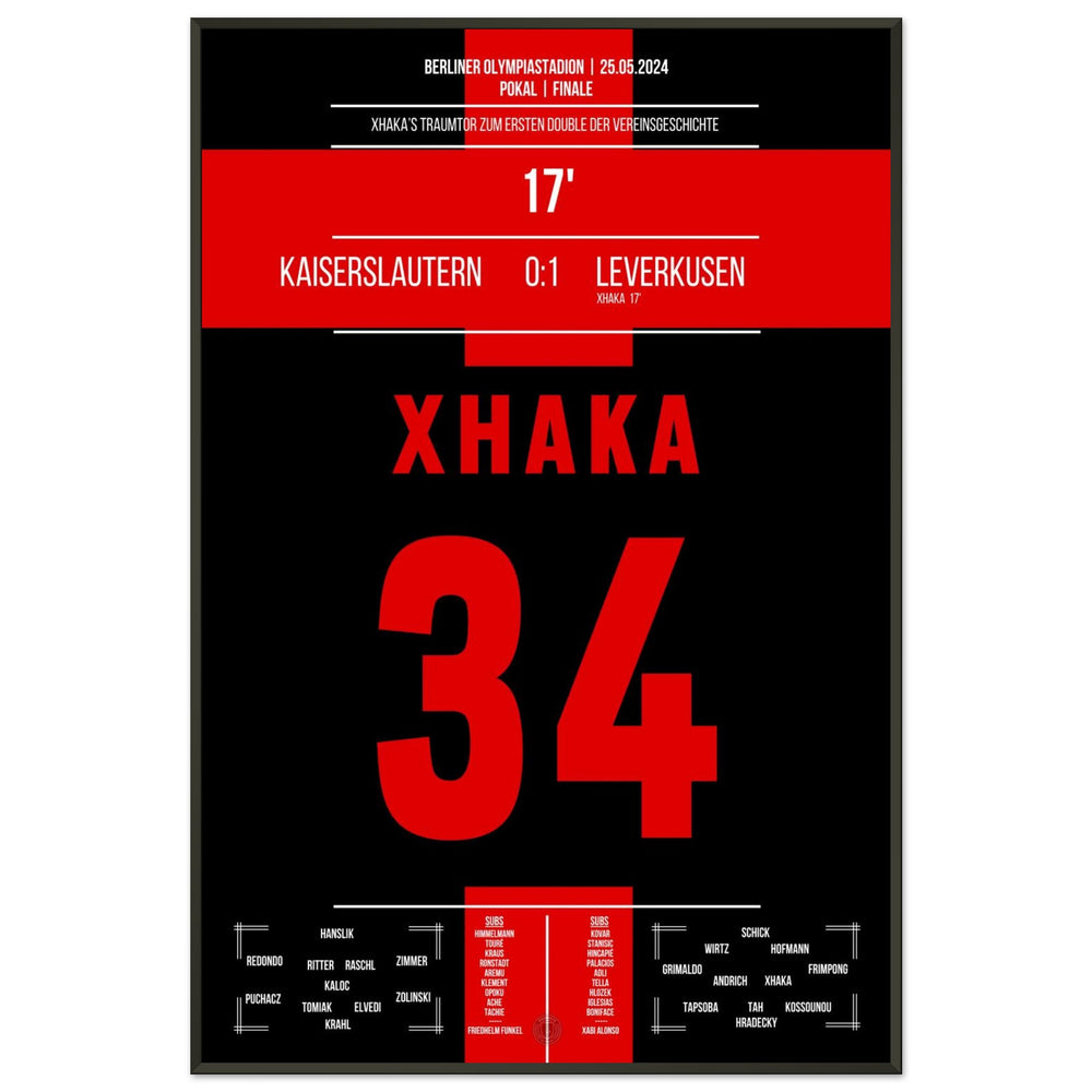Xhaka's Traumtor bei Leverkusens erstem Double der Vereinsgeschichte