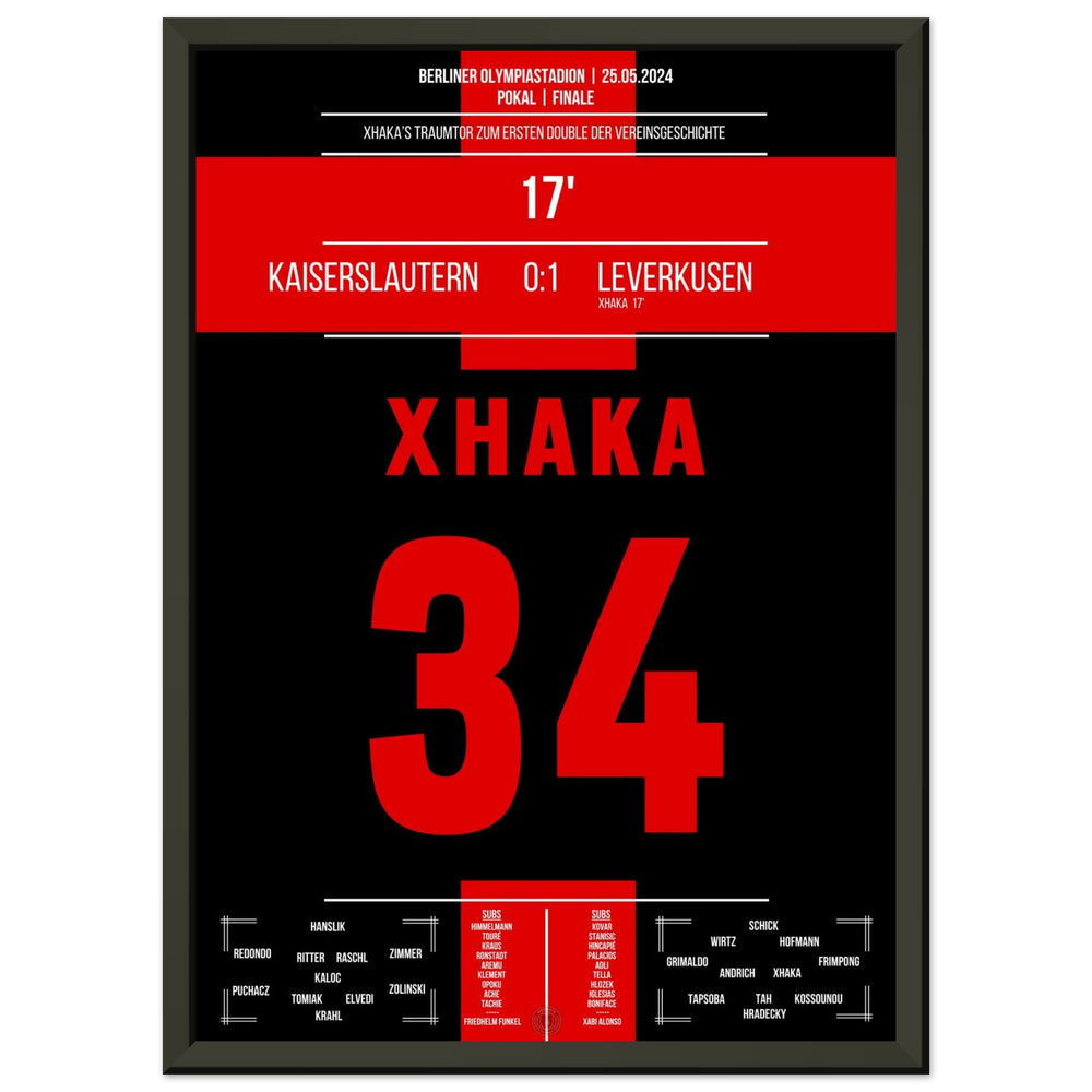 Xhaka's Traumtor bei Leverkusens erstem Double der Vereinsgeschichte