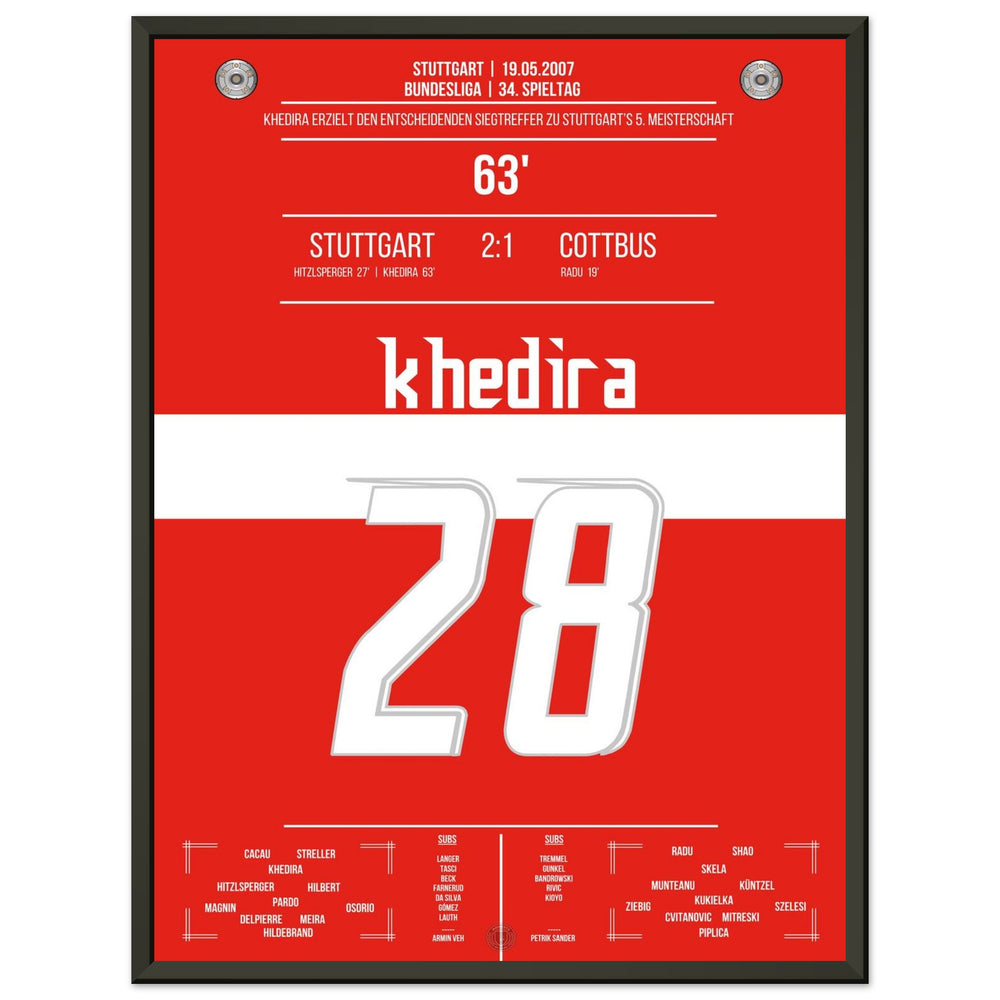 Khedira heads Stuttgart to the championship in 2007.