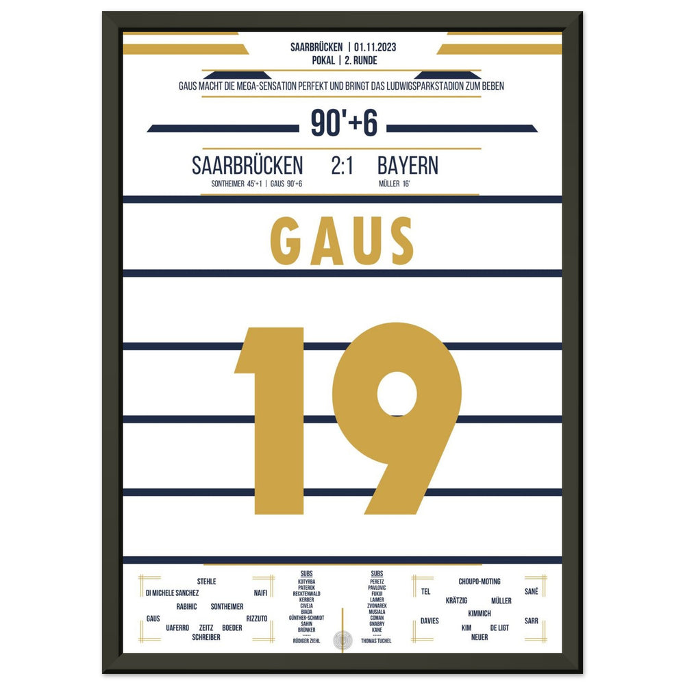 Pokalsensation in Saarbrücken - Gaus schiesst Bayern aus dem Pokal