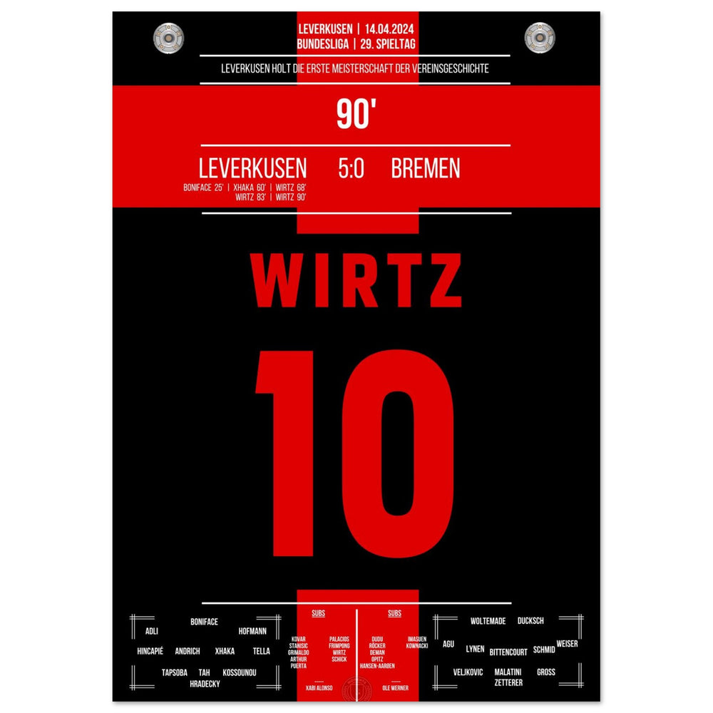 Leverkusen holt sich den ersten Meistertitel der Vereinsgeschichte