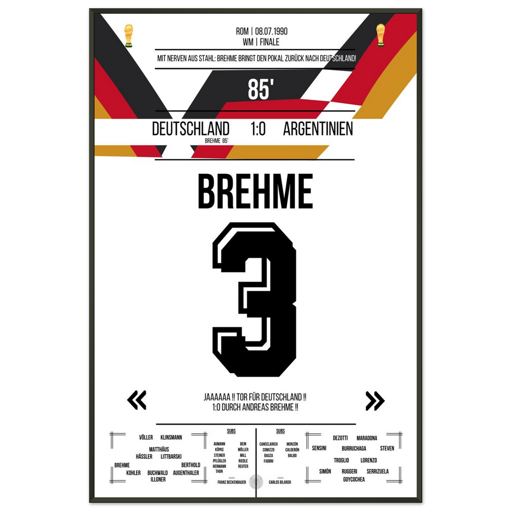 Brehme's penalty against Argentina in the 1990 World Cup final