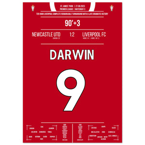 Darwin Nunez' später Doppelpack zum Sieg bei Newcastle 2023 A4-21x29.7-cm-8x12-Ohne-Rahmen