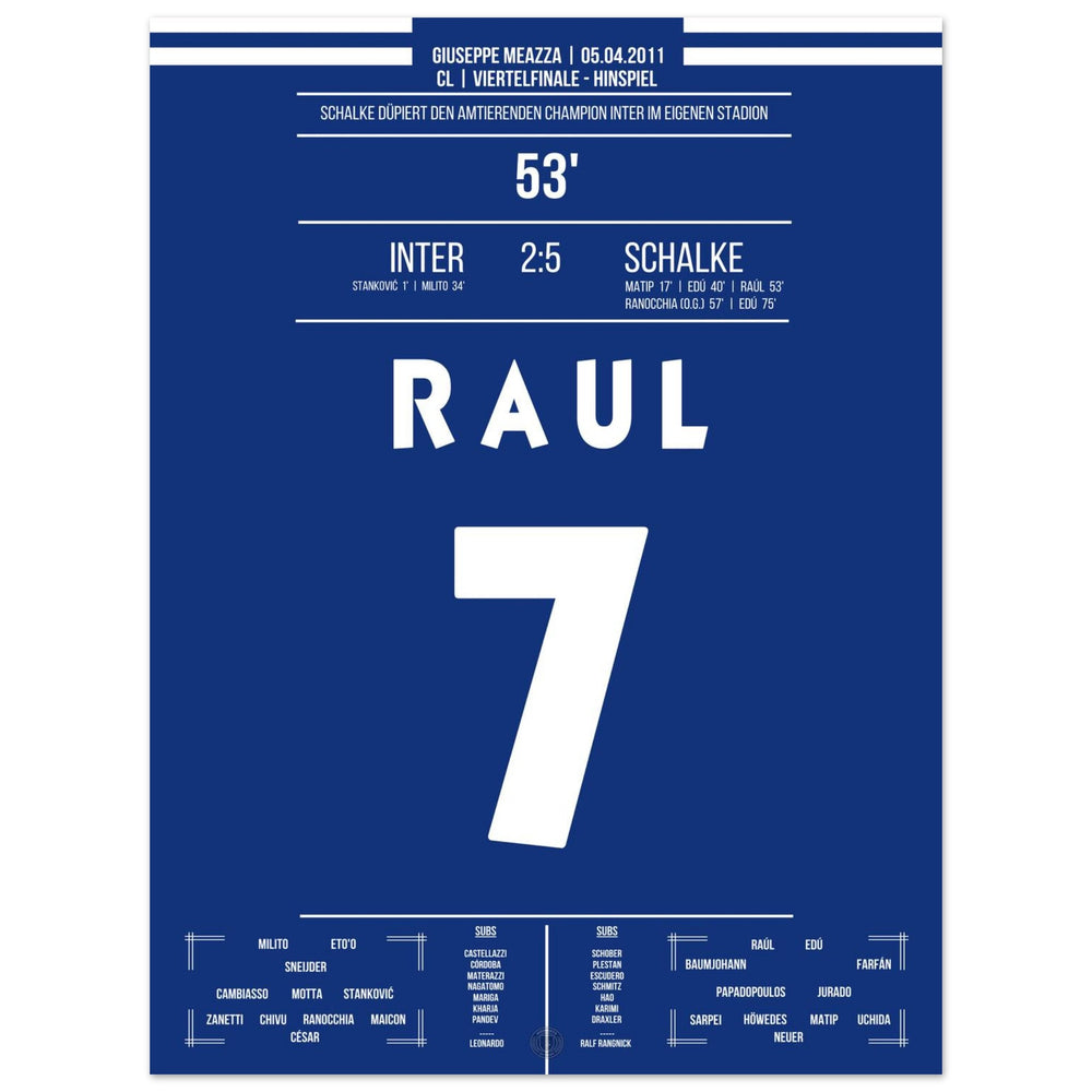 Raúl-brillante en la victoria de la gala contra el defensor del título Inter en los cuartos de final de 2011