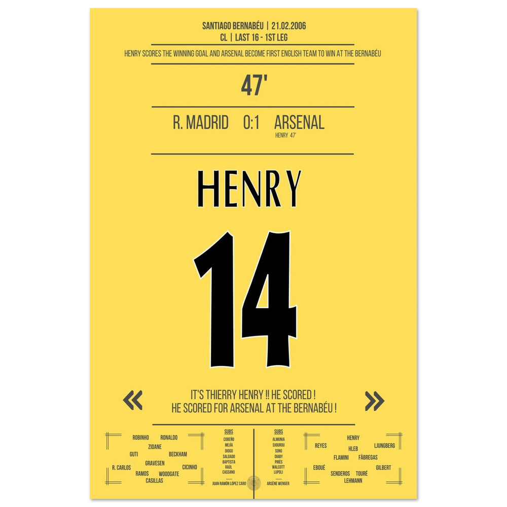 Gol solista leggendario di Thierry Henry al Bernabeu 2006