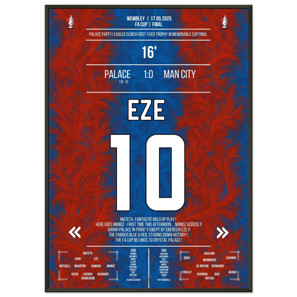 Eze fires Palace to their first-ever cup triumph in club history