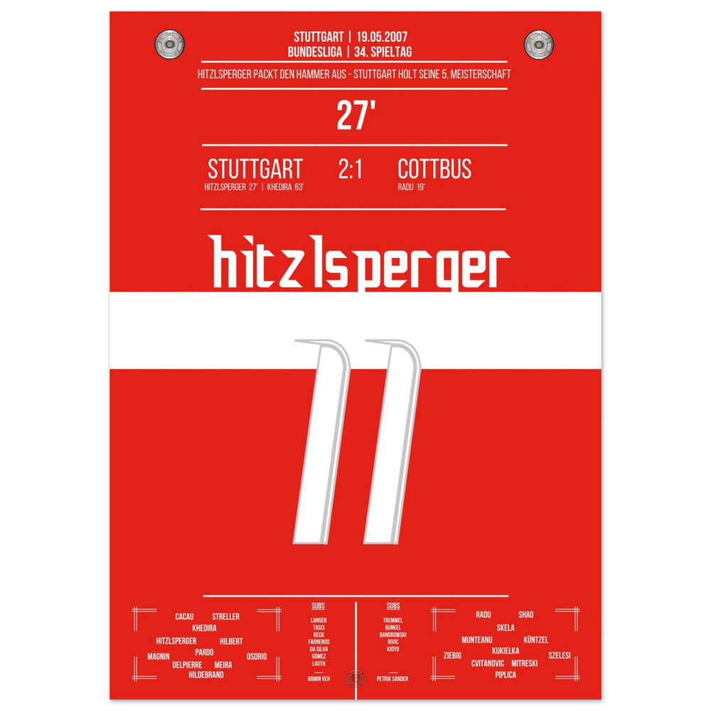 Hitzlsperger's hammer during Stuttgart's championship win in 2007