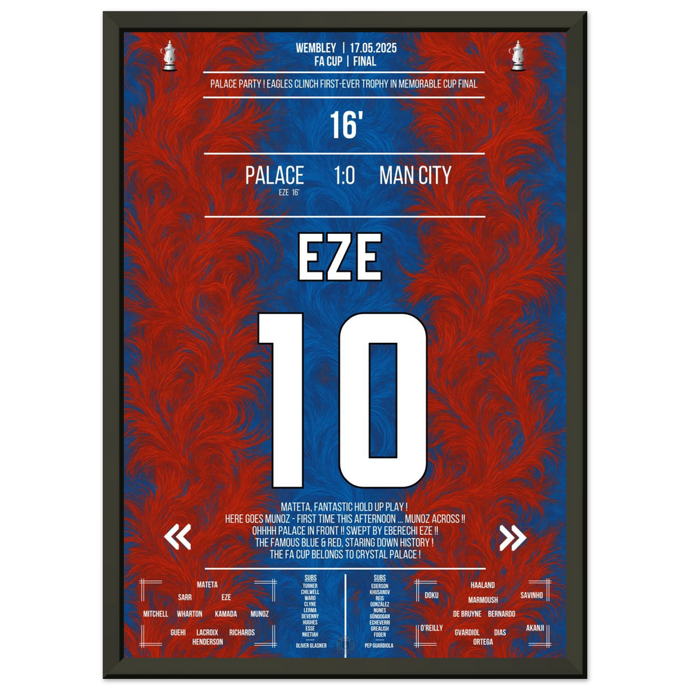 Eze fires Palace to their first-ever cup triumph in club history