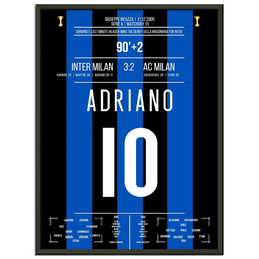 Adrianos Siegtor in der letzten Minute des Derby Della Madonnina 2005 