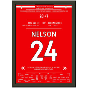 Arsenal Comeback gegen Bournemouth - Nelson's Tor in letzter Sekunde