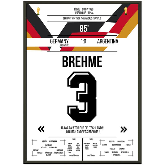 Brehme's Elfmeter gegen Argentinien im WM-Finale 1990 