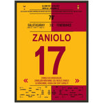 Galatasaray feiert die Meisterschaft im zweitem Derbysieg gegen Fenerbahce 2023 50x70-cm-20x28-Schwarzer-Aluminiumrahmen