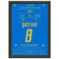 Gattuso als "Braveheart" im WM Finale gegen Frankreich 2006 A4-21x29.7-cm-8x12-Schwarzer-Aluminiumrahmen