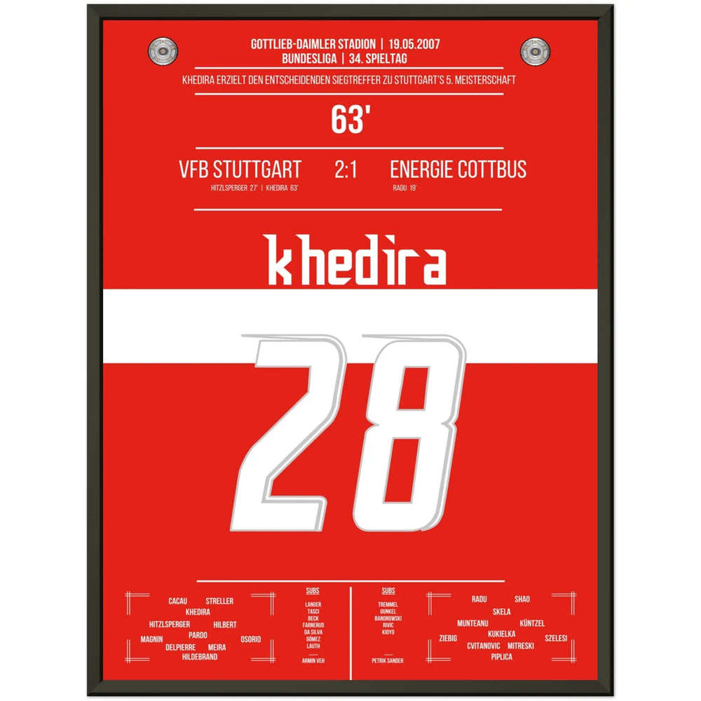 Khedira heads Stuttgart to the championship in 2007.