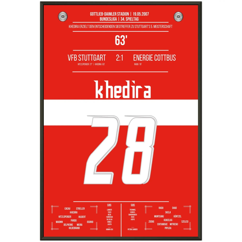 Khedira heads Stuttgart to the championship in 2007.