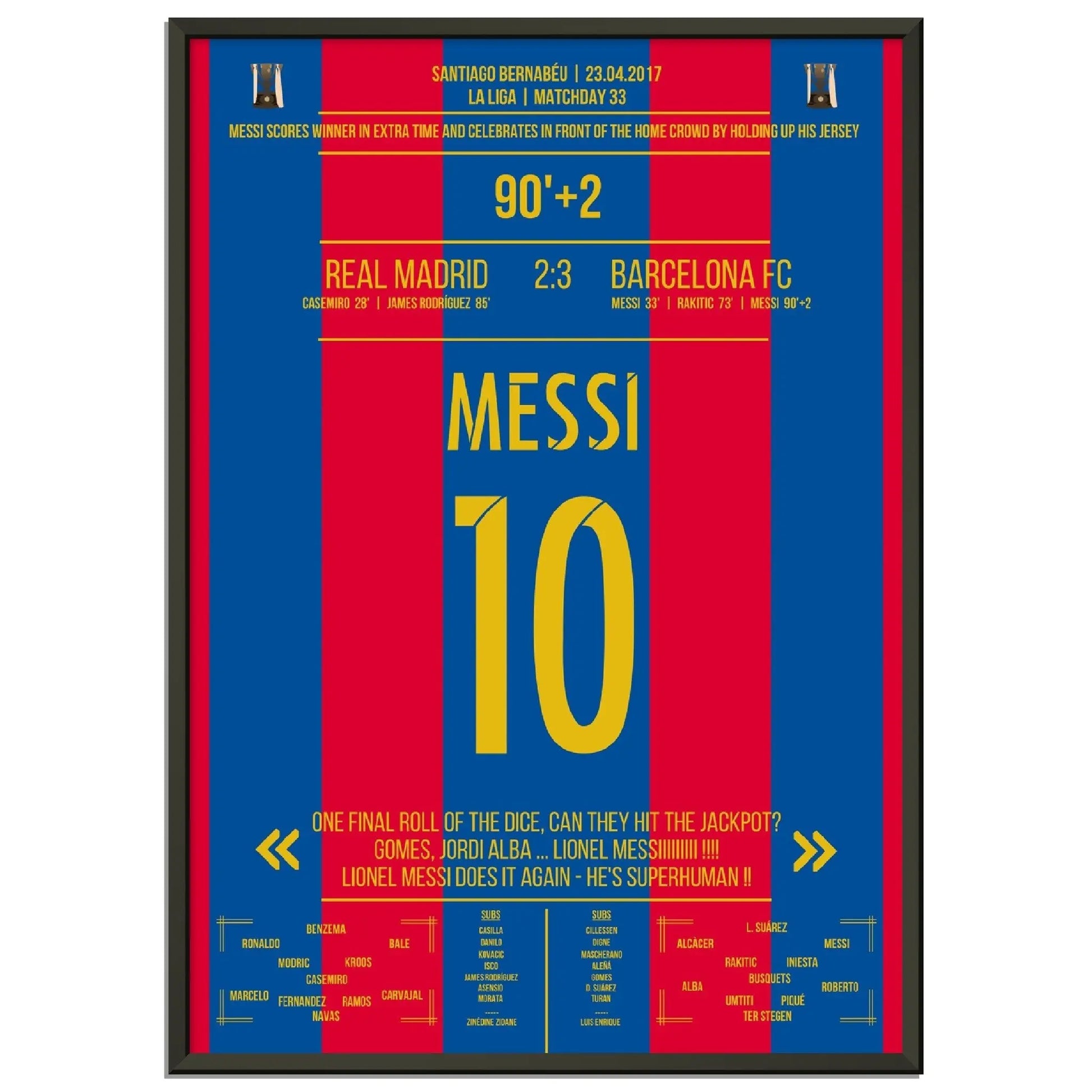 Messi mit legendärem Trikot-Jubel vor Real-Fans 