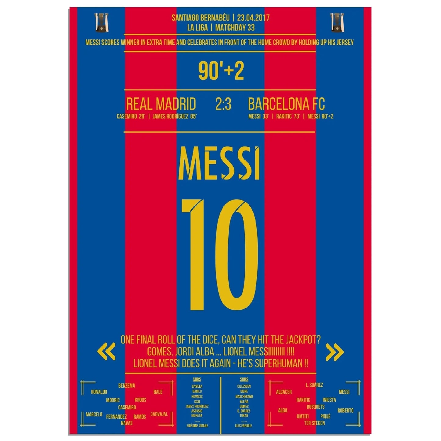 Messi mit legendärem Trikot-Jubel vor Real-Fans 