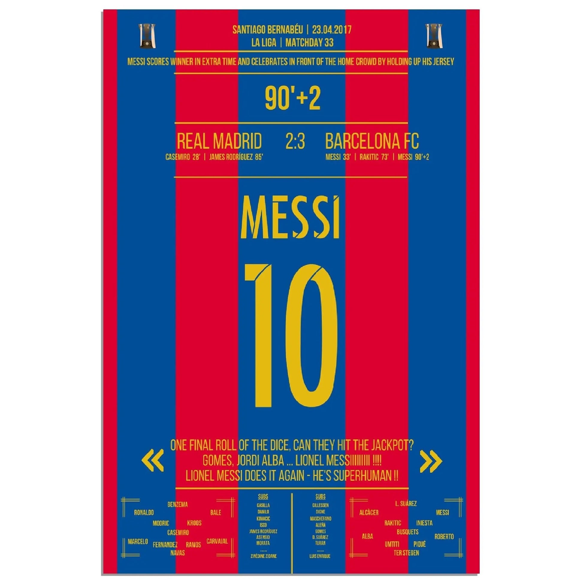Messi mit legendärem Trikot-Jubel vor Real-Fans 