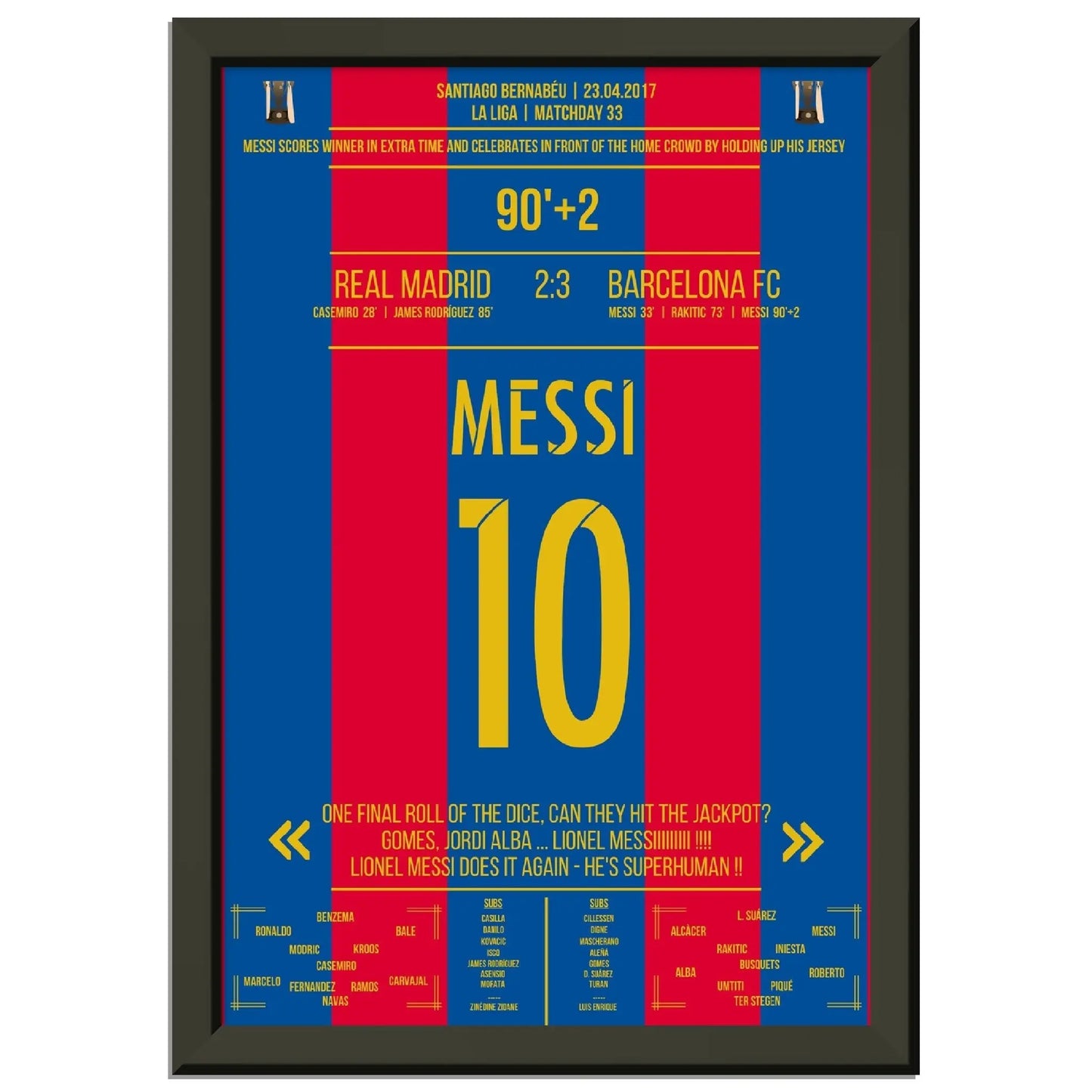 Messi mit legendärem Trikot-Jubel vor Real-Fans 