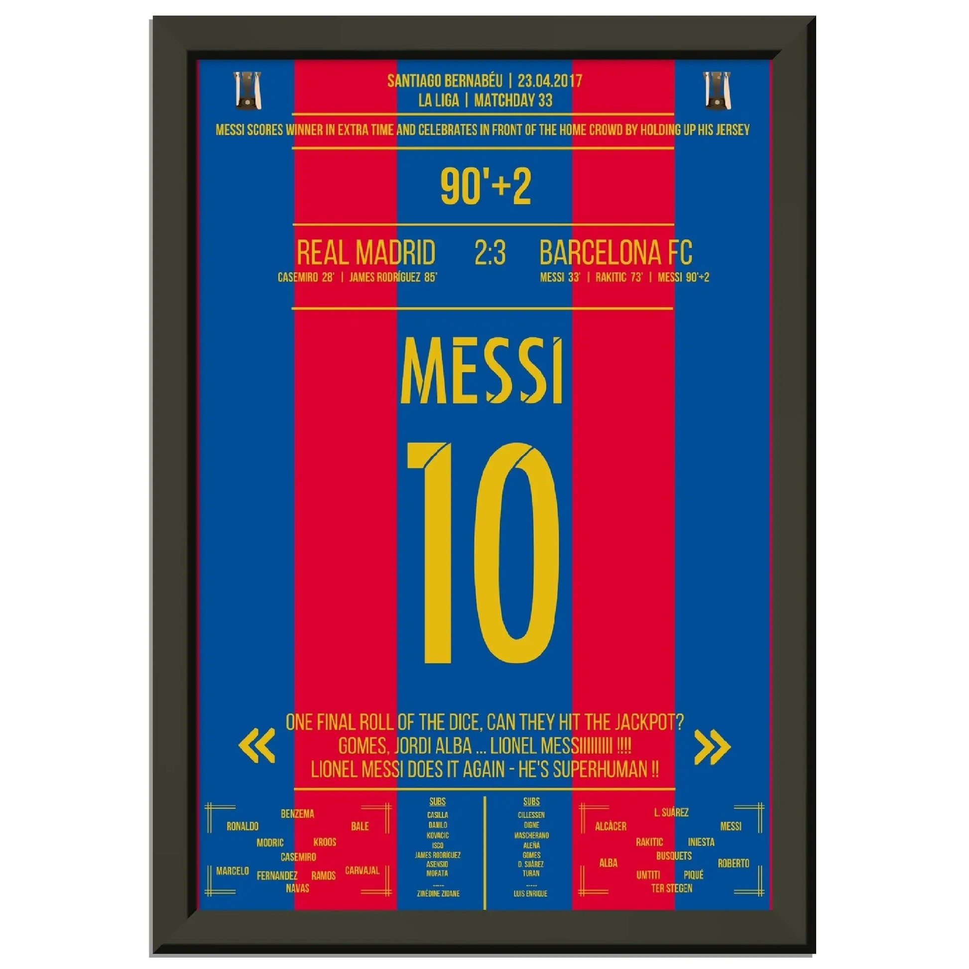 Messi mit legendärem Trikot-Jubel vor Real-Fans 