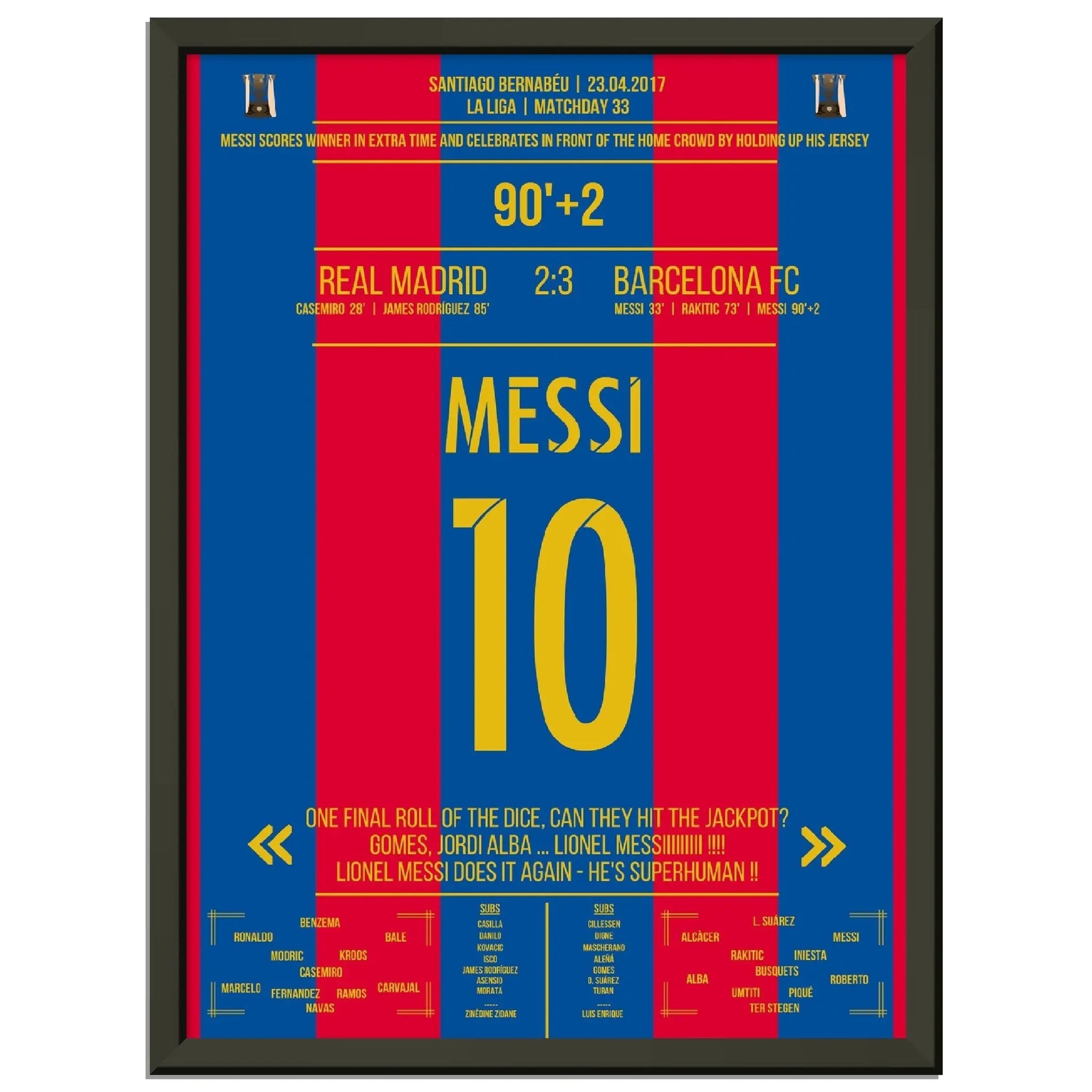 Messi mit legendärem Trikot-Jubel vor Real-Fans 